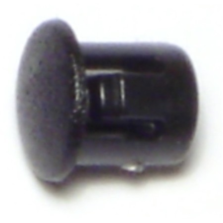 MIDWEST FASTENER 1/4" Black Nylon Plastic Flush Head Hole Plugs 18 18PK 69462